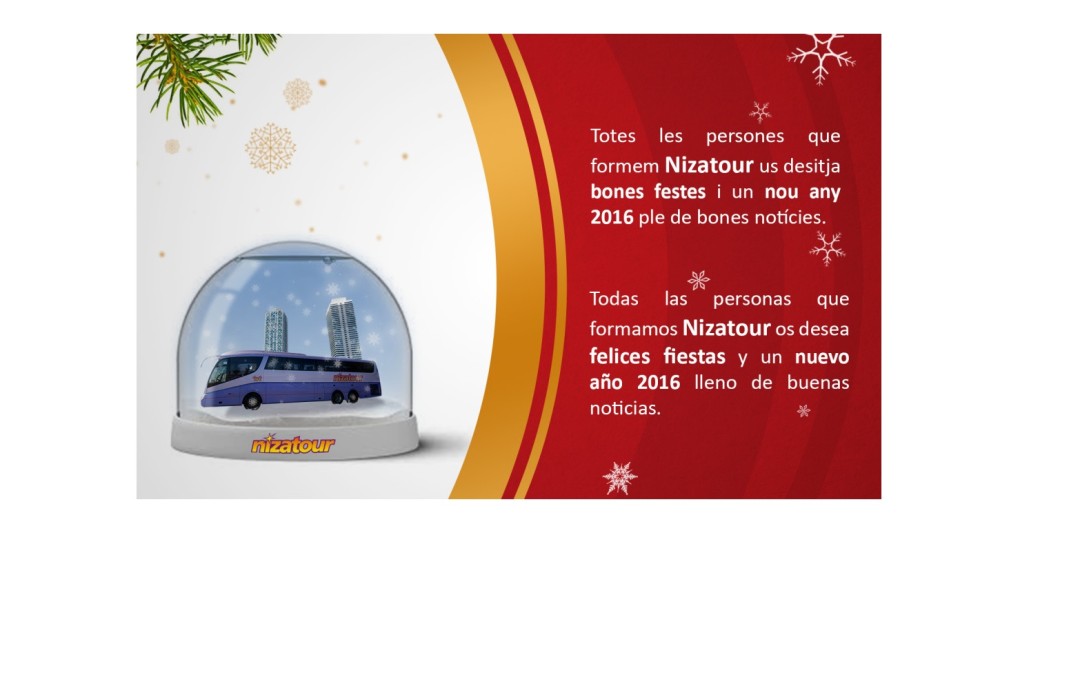 ¡Felices Fiestas y buen año 2016!